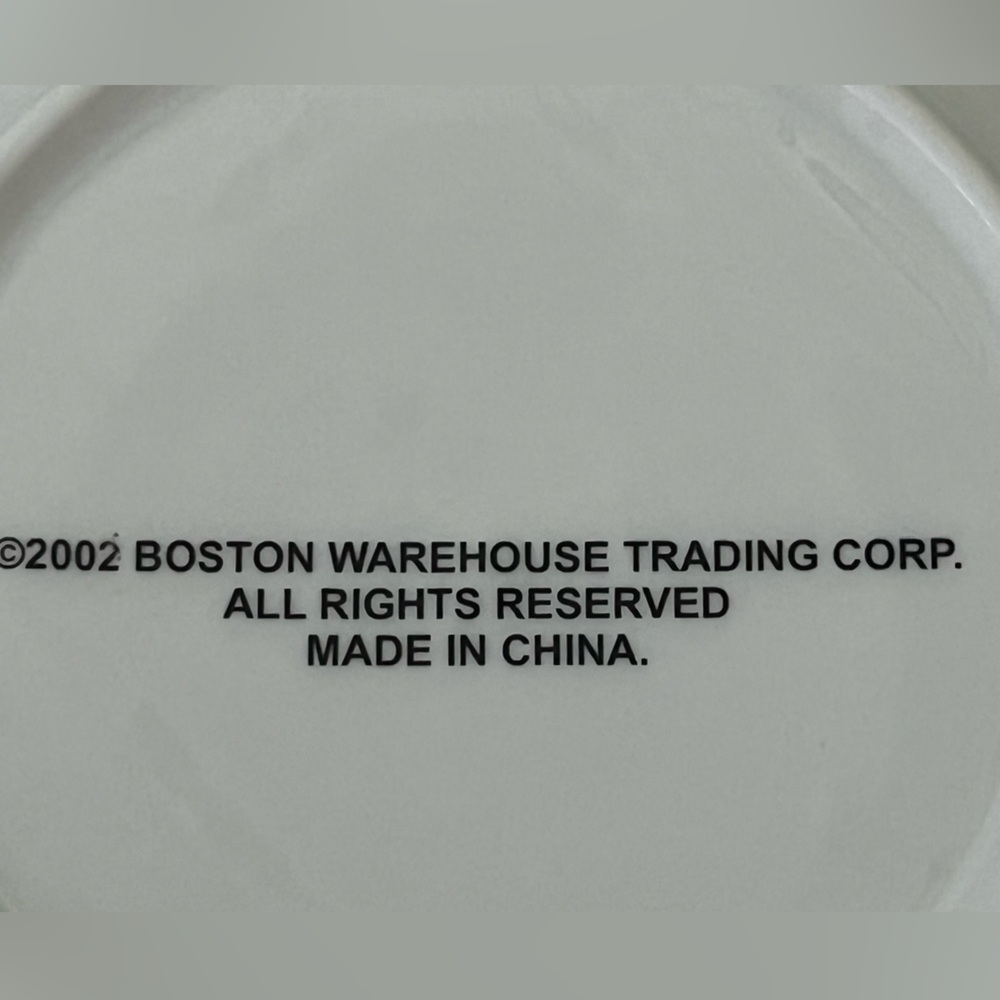 Boston Warehouse Trading Corp Holiday Dinner Plate Set Vintage Christmas 2002 - Picture 7 of 7